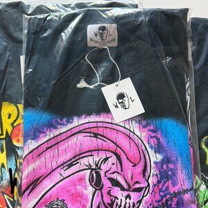 Warren Lotas x Dragon Ball Z Pink Guy T Shirt Size XXL BLACK Majin Buu Limited